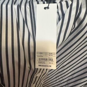 BB Dakota Monochrome Striped Blouse